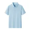 Camisa polo de manga corta de 200g hecha a medida para hombres y mujeres, camiseta con solapa, camisa de trabajo, uniforme de grupo, camisa publicitaria