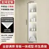 Oushumei Acero Inoxidable Empotrado Baño Acabado Metálico Producto Estante de Almacenamiento para Inodoro Gabinete Divisor