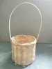 Tecelagem de bambu cesta de bambu pacote de material DIY cesta tecida em bambu artesanato patrimônio cultural imaterial cesta de bambu projeto de graduação de estudante team building fatias de bambu tiras de bambu