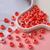 Cuentas Acrílicas Bicolores Difuminadas con Agujero Grande Cuentas Redondas Perforadas de Color Sólido Material para Manualidades DIY con Cuentas Plástico Suelto Al por Mayor