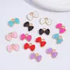 Pajarita Colorida Colgante Gota de Aceite Accesorios de Joyería de Aleación DIY Pulsera Llavero Pendientes Colgante Decorativo
