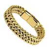 Pulseira Masculina de Aço Inoxidável Dupla Face Popular de Hip-Hop Transfronteiriça, Estilo Punk Simples e Ousado, Pulseira de Joia de Alta Qualidade para Homens
