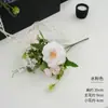 Buquê de Flores Artificiais, Buquê Misto Salão Jade Branco, Flores Artificiais, Decoração de Casa DIY Arte Floral, Novo Produto Quente de Venda Transfronteiriça