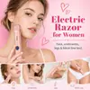 Recortadora de Bikini para Mujer, Maquinillas de Afeitar Eléctricas 3 en 1 - R & Arc, Depiladora de Bikini Impermeable IPX7 Recargable Inalámbrica para Axilas, Piernas de Damas