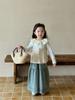 Chaleco de Lana Tejido Hueco Versión Coreana 2025 para Niñas Suéter Elegante para Niños Chaleco Suéter de Primavera para Niñas