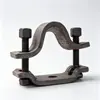 Soporte de acero para mina de carbón, abrazadera de cable en forma de U, abrazadera simple y doble para minería, soporte de acero industrial y para minería, abrazadera de cable para accesorios ferroviarios