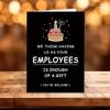 Nueva tarjeta de felicitación de cumpleaños transfronteriza con sobre, tarjeta de felicitación divertida para familiares y amigos, tarjeta de texto divertida