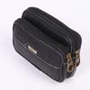 Bolsa de teléfono para hombre de piel de vaca Spot Cinturón Vestible Monedero Multifuncional para Llaves y Monedas para Personas Mayores Bolsa de Cintura Impermeable Horizontal