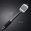 Mango de Palisandro Acero Inoxidable 304 Cuchara Grande para Sopa Mango Largo Cuchara Anti-quemaduras Cocina Casera Sopa Gachas Gachas Salteado