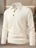 Novedad Primavera/Otoño 2026 Textura Gofrada Color Sólido Cuello Alto Manga Larga Moda de Gama Alta para Hombre Casual de Negocios Simple