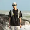 Nova Camiseta Outdoor Tendência de Manga Curta para Homens e Mulheres, UPF50+, Estilo Montanha, Secagem Rápida, Versátil, Casual, Leve, Respirável, Camiseta de Casal