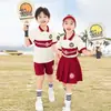 Traje de verano 2024 de manga corta para jardín de infantes Ropa de jardín Ropa de clase para estudiantes de primaria Ropa deportiva Ropa para sesión de fotos de graduación