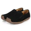 Zapatos Mocasines para Mujer de Piel de Ante Slip on Mocasines Zapatos Planos Transpirables Ligeros Zapatos Náuticos