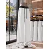 Outono 2026 Novo Estilo Calça de Moletom com Cintura Canelada em Cor Contrastante Levemente Flare M-5XL HK26861-TeP32