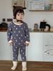 Ropa Infantil Estilo Coreano Otoño 2025 Ropa de Otoño e Invierno para Bebés Conjunto de Pijama de Dibujos Animados para Niños