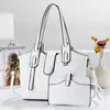 2026 Nova Bolsa Mãe-Filho com Textura Retrô Bolsa Tote Grande Capacidade para o Dia a Dia Versátil Ombro Único Transversal Bolsa Feminina Conjunto de Duas Peças