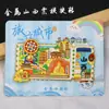 [Série Shanxi] Hengshan Datong Pingyao Cidade Selo Ventilador em Forma de Fonte Ímã de Geladeira de Madeira Peça Única Dropshipping