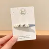 Pinza para el pelo con estampado de leopardo y flores, accesorio para el pelo elegante y exquisito, pinza dulce para flequillo, pinza para el pelo para mechones sueltos, adorno para el pelo elegante y exquisito