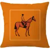 Funda de Almohada Geométrica de Caballo Transfronteriza Estilo Nórdico para Sala de Estar Sofá Funda de Cojín Decoración del Hogar Amazon Funda de Almohada