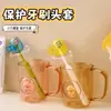 Clip de almacenamiento para cepillo de dientes para uso doméstico, lindo, transpirable, tapa protectora a prueba de polvo, caja de almacenamiento, funda protectora para cabezal de cepillo de dientes, compacto para viajar