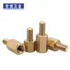 Coluna Hexagonal Simples de Cobre Passagem Única Espaçador de Cobre para Placa Mãe Coluna de Isolamento Coluna de Cobre para Chassi M2M2.5M3M4M5M6
