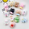 Mini Colección de Animales Pegamento de Resina Crema Accesorios DIY Funda de Teléfono Móvil Zapato con Agujero Pasador de Pelo Parche Lote