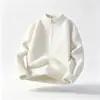 Suéter de Punto para Hombre Transfronterizo 2026 Invierno Nuevo Vintage Media Cremallera Holgado Estilo Old Money Suéter para Hombre Top para Hombre
