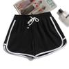 Shorts esportivos femininos de verão para praia, atacado, calças de ioga simples para adolescentes, shorts de casal em cores doces