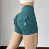 Pantalones de yoga sexys de tres puntos para mujer, de cintura alta y con bolsillos, para el trabajo, deportivos y de fitness, para primavera y verano
