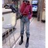 23003 Da Ai Mei Yi Yuan 2026 Primavera Temprana Nuevo Estilo Sudadera con Capucha de Manga Larga Pantalones Harem de Cintura Alta Conjunto de Moda para Mujer