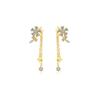 Far Van 925 Sterling Silver Elegant Long Tassel Butterfly Flower Brincos Femininos Personalizados Ins Zircon Brincos Cross-border Spot