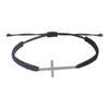 Pulseira ajustável simples de cruz multicolorida para homens e mulheres pulseira de corda trançada preto e branco pulseira de casal atacado em estoque