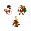 Broche de Natal Desenho Animado Esmalte Metal Distintivo Decorações de Natal Papai Noel Árvore Alce Sino Pin Fivela Acessórios