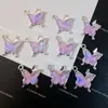 Pulseira Colar Pingente Borboleta Fantasia Contas Joias Brincos DIY Material Pingente Acessórios Artesanais Atacado