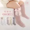 Meias de Bebê Verão Malha Respirável Princesa Bebê Laço Alto Meias Anti-mosquito Infantil Meia Meias Largas