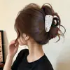 Pinza Triangular para el Cabello con Estampado de Leopardo Estilo Coreano para Mujer, Modelo Nuevo de Alta Gama 2026, Pinza de Tiburón Grande para la Parte Posterior de la Cabeza, Accesorio para el Cabello de Primavera y Verano