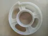 Accesorios de Instalación para Puertas Enrollables: Manguito de Eje, Soporte de Plástico para Conectar y Fijar Paneles de Puerta, Anillos de Tubo Ensanchados de 3 Pulgadas