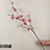 Flores de flor de melocotonero artificiales, flores de ciruelo falsas, decoración de alta gama de lujo ligero para mueble de TV de sala de estar, mesa de comedor, adornos florales