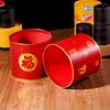 Año Nuevo rojo cubo de abrazo regalos navideños horneado Rojo grande Navidad redondo caja de flores embalaje caja de regalo mayoreo