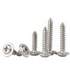 Tornillos Autorroscantes de Acero Inoxidable 304 con Cabeza Plana Grande de Cruz y Arandelas Din968M3M4 Pernos Galvanizados No Estándar