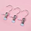Aço Inoxidável Doméstico Traceless Roupas Cabide Multifuncional Anti-forte Gancho de Vento Clip Snack Roupas Meias Clip