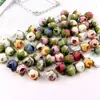 Brote de Rosa Artificial Retro Europeo DIY Hecho a Mano Estilo Bosque Cabeza de Rosa Accesorios de Flores Artificiales para Interiores Brote de Flor Envuelto a Mitad