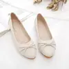 Zapatos planos para mujer 2026 otoño nuevo estilo mocasines con suelas suaves que no cansan los pies, zapatos de trabajo con punta redonda y corte bajo, adecuados para madres de mediana edad