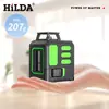 Nivelador Láser Verde Hilda de Cinco Líneas con Soporte, Nivelador Autonivelante Transfronterizo de Alta Precisión