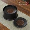 Posavasos de baquelita para taza de té, soporte para té, posavasos antiquemaduras, aislamiento térmico, juego creativo de portavasos de puerta de cinco bendiciones, accesorios para juego de té kung fu