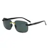 Gafas de sol sin montura con borde cortado, Protección solar, Protección ultravioleta, Para conducir, Gafas de sol de alta gama de moda, Gafas de sol de moda para celebridades de internet