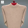 Suéter de Punto Pesado de Lujo Ligero para Hombre de Manga Larga y Cuello Alto Suéter liso para Hombre Casual de Negocios Suéter para Hombre de Otoño e Invierno
