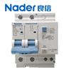 Interruptor de Fuga Nader Shanghai Liangxin Série Ndb1Tle-63 Disjuntor 30Ma Chave de Ar 1Pn