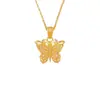 Brillante Collar de Mariposa Hueca 2026 Nuevo Gama Alta Vintage Exquisito Acero de Titanio No se Desvanece Cadena para Clavícula Joyería Personalización
