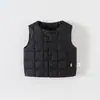 Chaleco ligero de plumón para niños, unisex, para otoño e invierno, cálido, adecuado para bebés y niños pequeños, chaleco de exterior, nuevo estilo 2026
